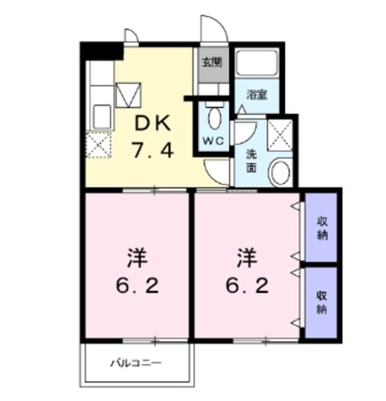 サニーフラワーヒルズの物件間取画像